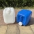 京采无忧 塑料化工桶 加厚塑料油桶方桶储水桶堆码桶 10L升方桶斜把白色