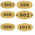 海斯迪克 HK-394 工业用门牌号（2个） 门牌号码牌 定制标识牌 房号牌 店铺数字贴 房间楼层指示牌 款式八