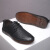 路易克思手工缝线舒适软底商务休闲皮鞋英伦软底男士单鞋19881 黑色 40