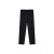 皮尔卡丹（PIERRE CARDIN）冰丝垂感烟管裤女春夏薄款九分裤黑色小个子八分休闲直筒裤子 黑色长裤直筒 3XL建议135-150斤
