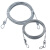 俱威 晾衣绳钢丝绳（可定制裁剪）承载力强 4mm包塑8米透明(室内外配件）