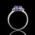 廷亮1.4克拉紫水晶戒指 18K金水晶戒指 彩色宝石送爱人 定制手寸