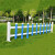 草坪围栏pvc绿化带防护栏 塑钢草坪户外庭院幼儿园栅栏市政绿化 墨绿色护栏50厘米高【1米】