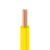 起帆电线电缆 BVR6平方国标家装铜芯电源线单芯多股软线 黄色零线 50米