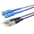 东电通信（DODEM）防鼠铠装单模双芯光纤跳线 铠装尾纤带钢圈尾缆 SC-FC 1.5米