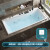 目赖浴缸亚克力 冲浪按摩家用成人镶嵌式砌砖恒温浴池 按摩浴缸(五金备注颜色) 1.4m