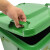 鲁识 LS-ls22 户外垃圾桶新国标带盖大号物业环卫分类垃圾箱 100L绿色-厨余垃圾
