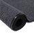 SS/苏识 双条纹PVC复合绒面防滑地毯垫 S-ST075 灰色 180×1500cm 块