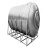 定制银不锈钢水箱卧式储水罐水塔平放加厚太阳能楼顶厨房蓄 加厚5吨长2.6M*宽1.4M*高1.55M