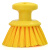 食安库 食品级清洁工具 圆柄手刷 设备清洁刷 黄色 13106 硬毛