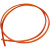 橘红色光面圆带传动带圆条实心牛筋绳聚氨酯输送带工业传动皮带 橙色光面直径10mm(一米 1m