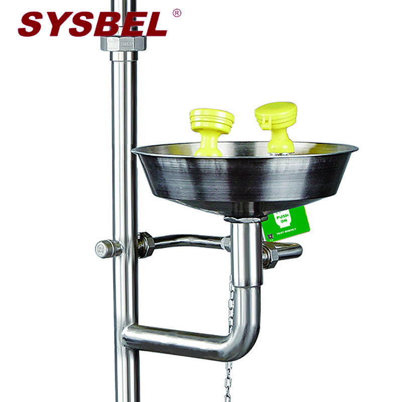 西斯贝尔SYSBEL WG7053F 复合式安全洗眼器工厂实验室不锈钢材质 绿色 2 0
