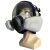晋广源 CF01全面罩自吸过滤式防毒面具 01球形面罩黑色+配1号滤毒盒七件套