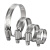 麦锐欧 304不锈钢喉箍 一字管卡箍 水管抱箍管箍 65-89（12mm）10个/套