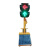 太阳能移动红绿灯十字路口交通信号灯警示灯爆闪灯道路施工 20012型满电续航12天90瓦