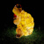 博雷奇led动物造型灯乌龟灯发光情人龟树脂草坪灯景观装饰小品灯灯 深红色