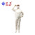 烘焙工作服套装水产车间工作服洁净服卫生车间工人防油防水工作服 白色长袖 L-170