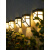 木普森太阳能LED小壁灯户外庭院防水装饰灯花园院子景观布置创意围墙 彩色【2个装】