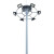 亮普洛 自动升降高杆灯20米15米18米25米30米广场车站码头服务区灯中杆灯15米杆+12头200W LED灯（自动升降）