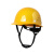 安达通碳纤维安全帽 工地国标ABS工程施工安全头盔领导监理防护帽 圆盔型安全帽碳亮黄 