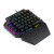 e元素 K700单手机械键盘 LOL电竞游戏吃鸡外接小键盘 RGB炫彩灯效全键可换轴 宏编程单手键盘 K700 红轴（黑色）
