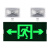 鸣固 新国标消防应急灯 安全出口指示灯LED照明双头灯一体应急疏散灯 双向出口（过消防）