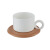 ZENS哲品佐藤大设计蓬叶系列茶壶咖啡杯碟马克杯陶瓷家用茶具 咖啡杯（白）