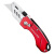 德稳（DEWO）DW80不锈钢折叠美工刀 工业级切割刀 剥皮刀 红色 10把
