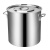 海斯迪克 HKW-96 不锈钢双耳带盖耐用大容量储油储水桶 饭堂商用储水桶圆桶 4.0特厚(桶壁厚1.2mm左右)80CM
