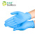 塞莫诗 SI&MOOS 一次性丁腈手套防水卫生清洁工业科研实验牙科检查手套 NM904BL耐磨型100只蓝色 小号S