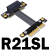 PCI-E x4 转x1延長线转接加长线 4x PCIe3.0定制加长 R21SF 30cm