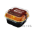 网红熔岩巧克力包装盒冰山熔岩芝士巧克力烤布丁铝箔杯提拉米苏盒 金色盒+盖 50套