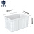 正奇谊 加厚塑料周转箱零件元件盒收纳箱物料收纳盒 3号加高：520*350*285mm（白色）