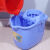 旋转挤水桶手压地拖桶拖地拖把桶老式手动拧水单桶塑料墩布桶约巢 502深蓝色