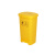 添亦 脚踏式黄色加厚垃圾桶诊所卫生院废物垃圾桶 50L脚踏款