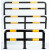防撞护栏钢管M型加油站U型桩道路停车位隔离栏杆消防栓转角挡车器 M型114*1500*600*3.0黑黄