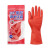 谋福 CNMF8571洗衣洗碗手套 家务橡胶手套 清洁手套 乳胶橡胶手套 牛筋款（45款 红色乳胶手套）中号