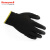 霍尼韦尔（Honeywell）劳保手套3级耐磨 涤纶工作防护手套PU涂层 WE210G2CN黑色10付男女8码定制