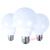 LED三色变光龙珠灯泡球泡e27大螺口G80光源超亮节能灯 G80泡12w白光10只装 其它  其它
