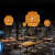 竹艺吊灯复古田园禅意茶室灯具创意个性灯笼餐厅饭店竹编藤艺灯罩 B直径60CM