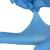 谐晟 一次性手套 非工业丁晴劳保橡胶手套 M码 紫蓝纯丁腈散装