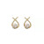 Trendolla925银针镶钻交叉珍珠耳钉高级感女韩式气质字母X简约法式网红耳环 字母x耳钉