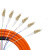 东电通信（DODEM）12芯束状尾纤 法兰盘分纤箱ODF配线架专用 LC光纤 千兆多模 1.5米