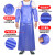 品之德 PW-015 加厚加长耐磨围兜食堂围腰 PVC背带围裙防水油 PVC背带围裙双肩 蓝色 