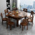 晨巢 实木餐桌椅组合 现代中式吃饭桌子可伸缩折叠餐桌圆桌餐厅家具 白色-全实木餐桌 1.38m 一桌六椅
