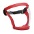 俱威 防护面罩一体式高清隔离防雾透明骑行运动面罩 JWFH-16UF  红框白片（普通款1个）
