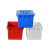欧杜 加厚塑料水箱长方形蓄水储物箱养鱼卖鱼泡瓷砖方桶大号大容量 红140水箱