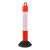 稳斯坦 WST202 警示柱 塑料反光道路隔离柱 交通设施 防撞柱路桩 路障柱(75cm-塑料）
