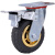 橡胶轮轮子带万向刹车重型轮4568寸定向推车板车拖车橡胶脚轮 重型5寸定向轮