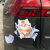 沪斯3D小猫咪个性车贴创意可爱车身遮挡划痕保险杠3D立体卡通装饰贴纸 大号【D款猫咪】22*24一张